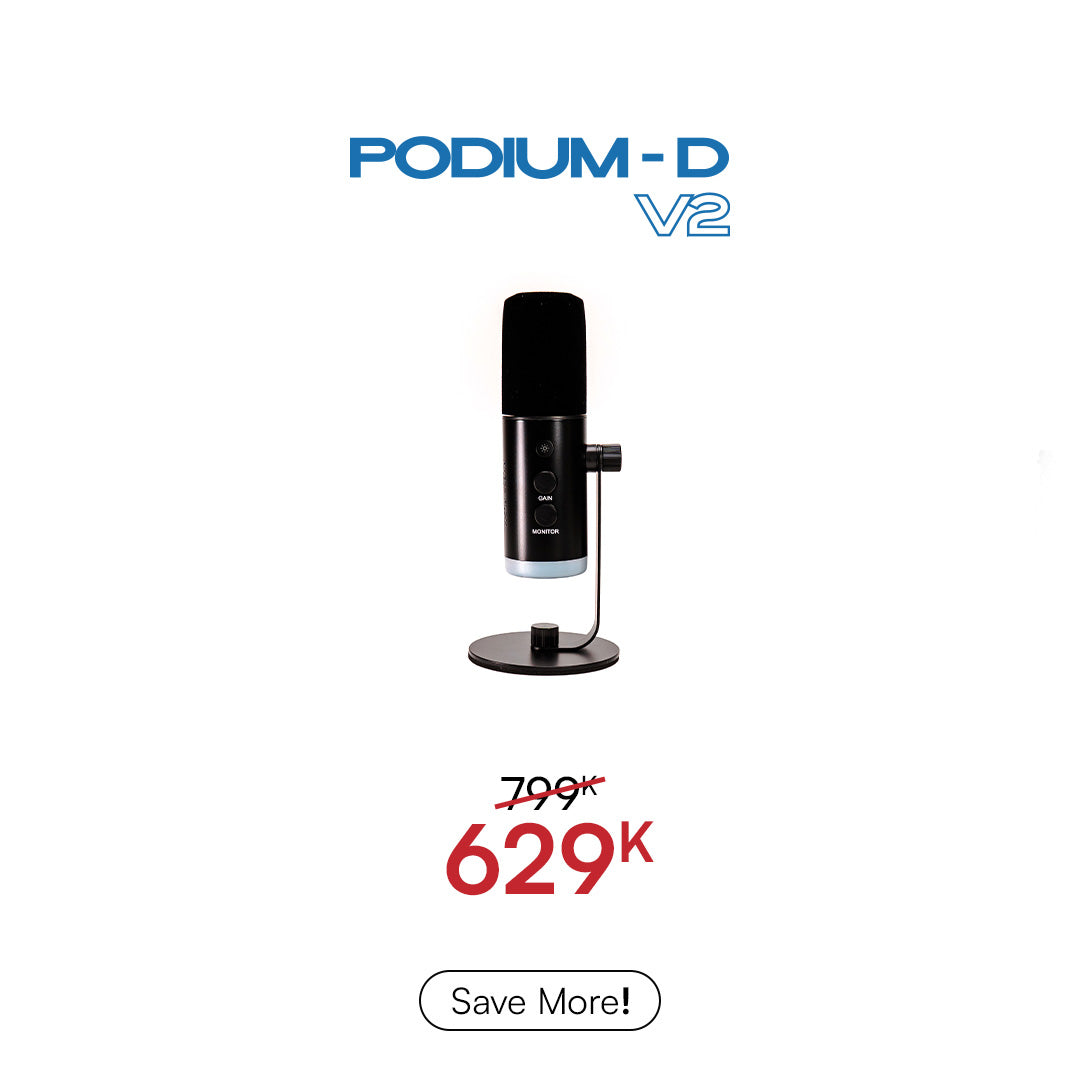 PODIUM D V2 Dynamic Microphone Type-C USB
