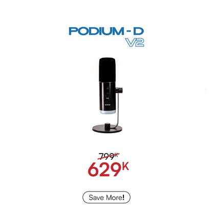 PODIUM D V2 Dynamic Microphone Type-C USB