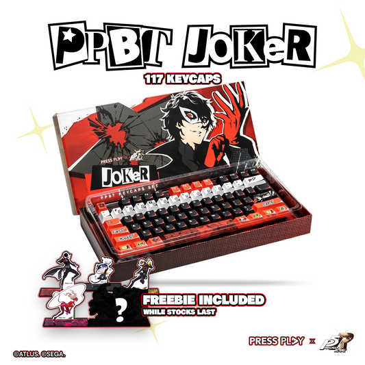 Press Play x Persona 5 Royal PPBT JOKER Dye Sub Keycaps Set