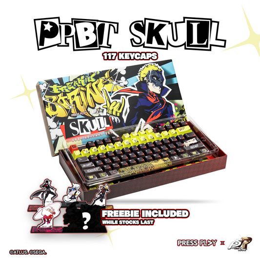 Press Play x Persona 5 Royal PPBT SKULL Dye Sub Keycaps Set