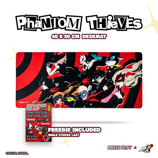 Press Play x Persona 5 Royal PHANTOM THIEVES 40x90 Deskmat