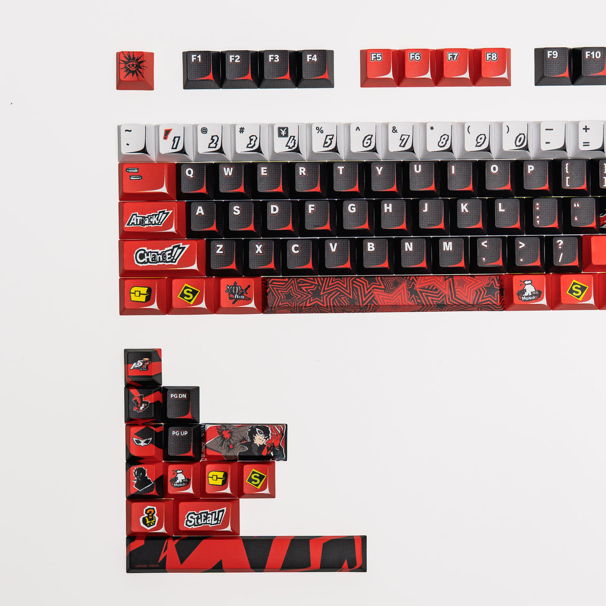 Press Play x Persona 5 Royal PPBT JOKER Dye Sub Keycaps Set