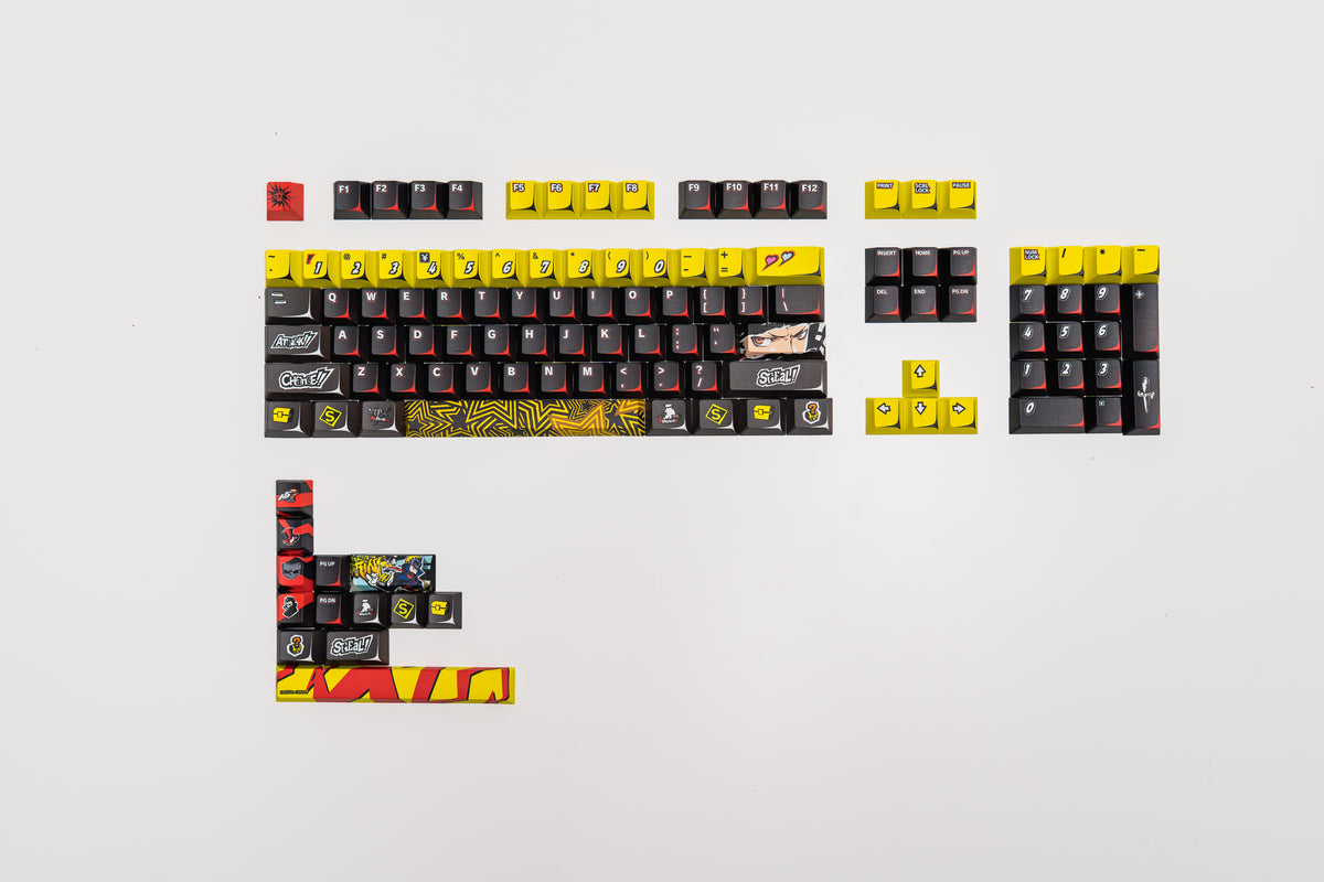 Press Play x Persona 5 Royal PPBT SKULL Dye Sub Keycaps Set