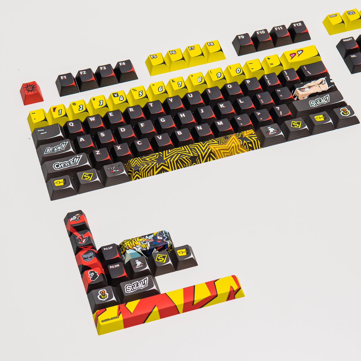 Press Play x Persona 5 Royal PPBT SKULL Dye Sub Keycaps Set
