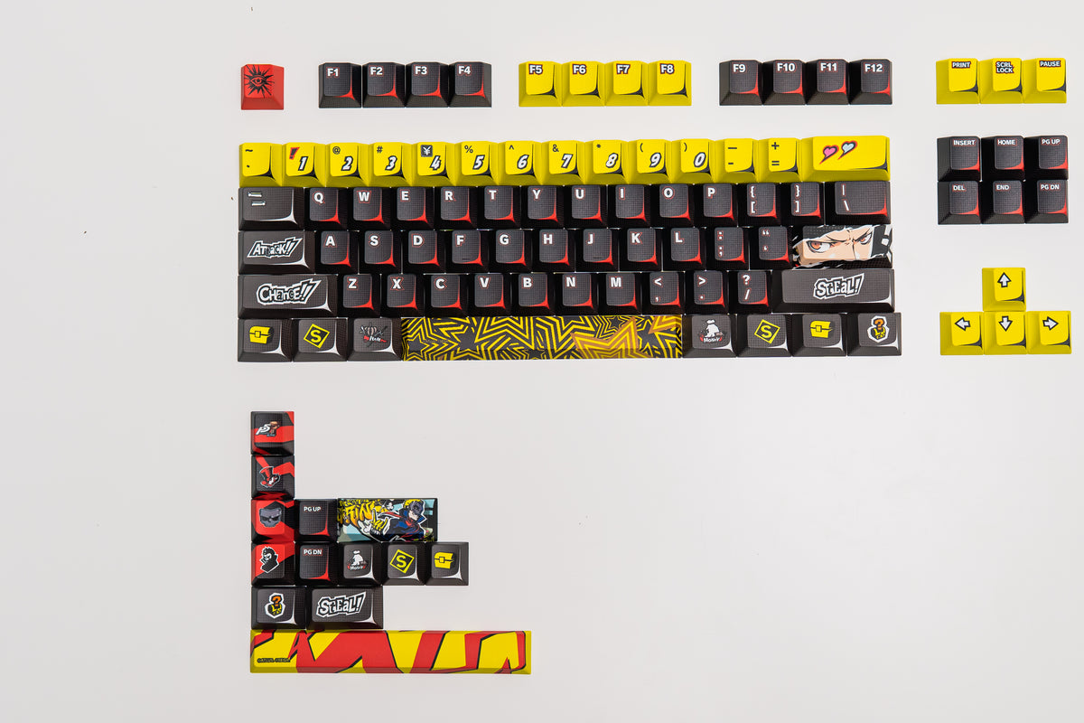 Press Play x Persona 5 Royal PPBT SKULL Dye Sub Keycaps Set