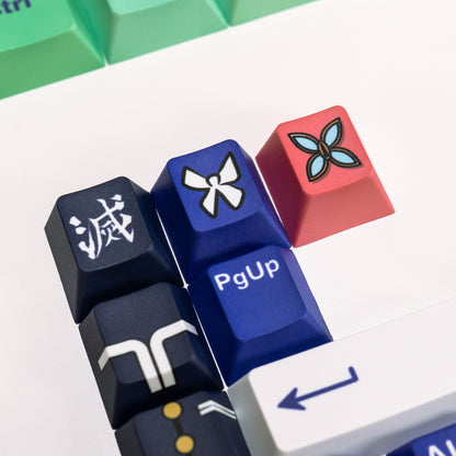 Demon Slayer Keycaps Kochou Shinobu PBT Cherry 138 Keys Cherry MX Demon Slayer Keycaps Kochou Shinobu PBT Cherry 138 Keys Cherry MX