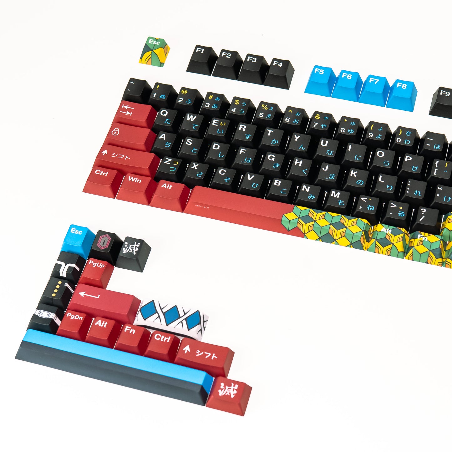 [PRESS PLAY X DEMON SLAYER] PPBT TOMIOKA GIYU Dye Sub Keycaps