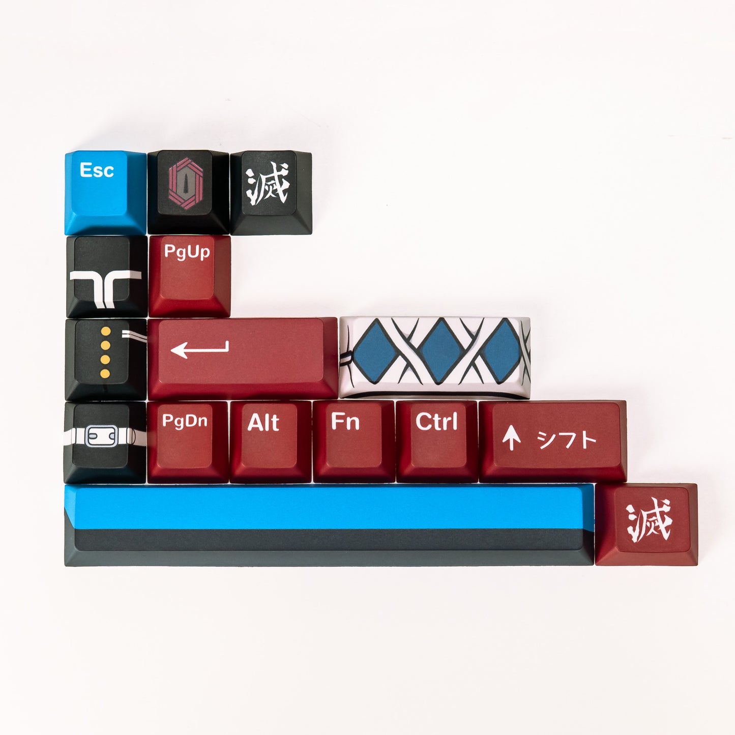 [PRESS PLAY X DEMON SLAYER] PPBT TOMIOKA GIYU Dye Sub Keycaps