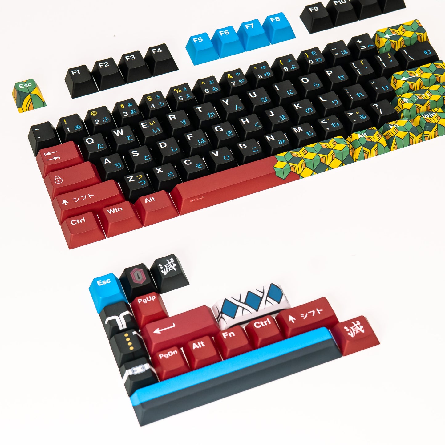 [PRESS PLAY X DEMON SLAYER] PPBT TOMIOKA GIYU Dye Sub Keycaps