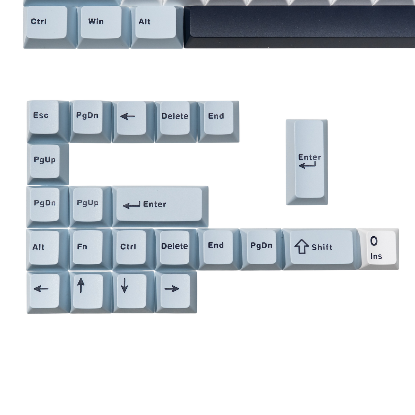GLACIER PBT Doubleshot Keycaps Set by Press Play