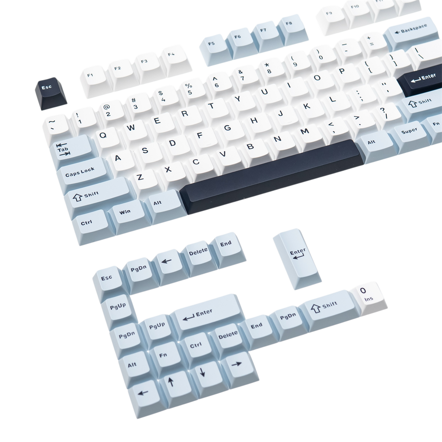 GLACIER PBT Doubleshot Keycaps Set by Press Play