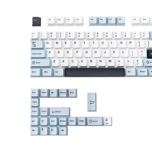 GLACIER PBT Doubleshot Keycaps Set by Press Play