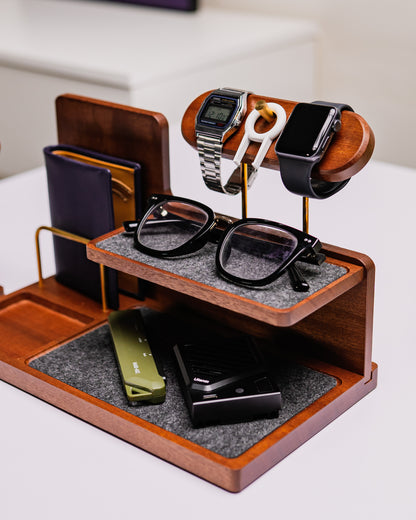 NOOK Nightstand Organizer Gadget Smartphone Wristwatch Tray