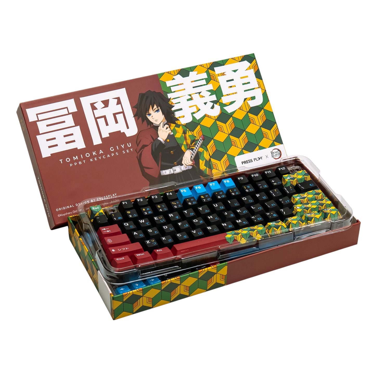 [PRESS PLAY X DEMON SLAYER] PPBT TOMIOKA GIYU Dye Sub Keycaps