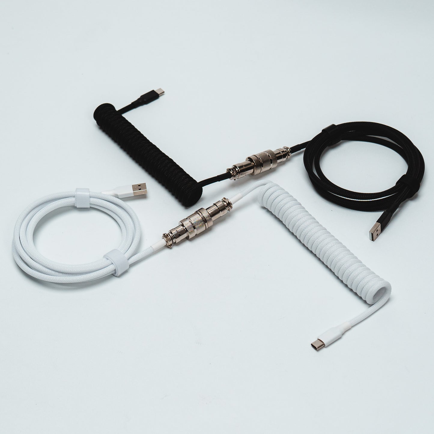 Coiled Cable BASIC - Type C Aviator Cable for Mechanical Keyboard