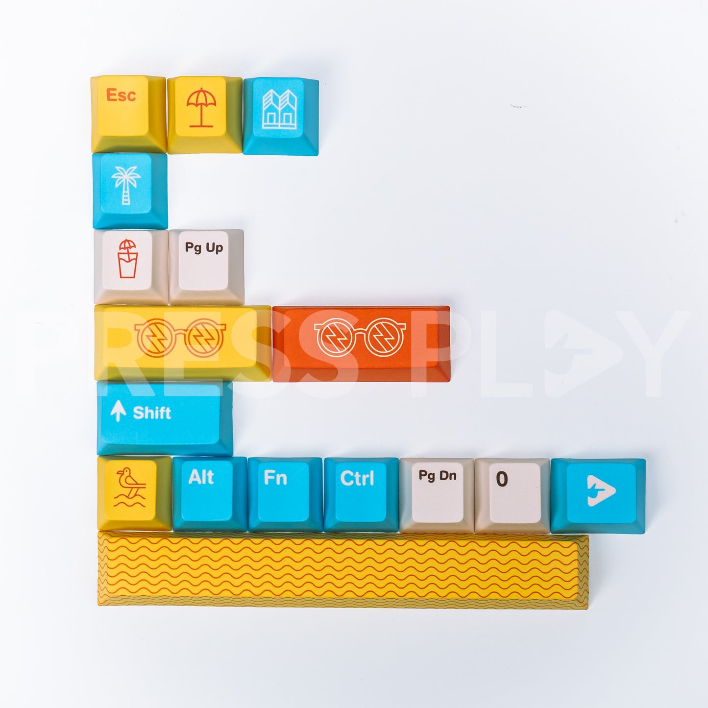 PPBT BRIGHTON PBT Dye Sub Keycap Set by Press Play