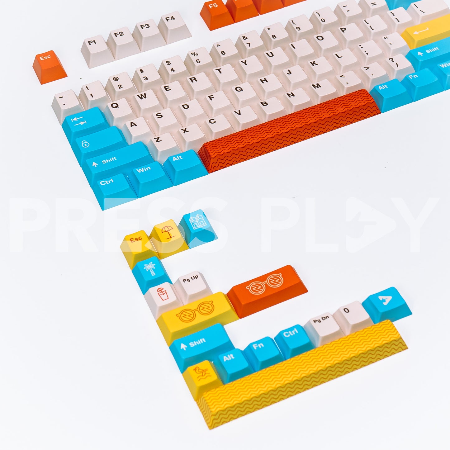 PPBT BRIGHTON PBT Dye Sub Keycap Set by Press Play