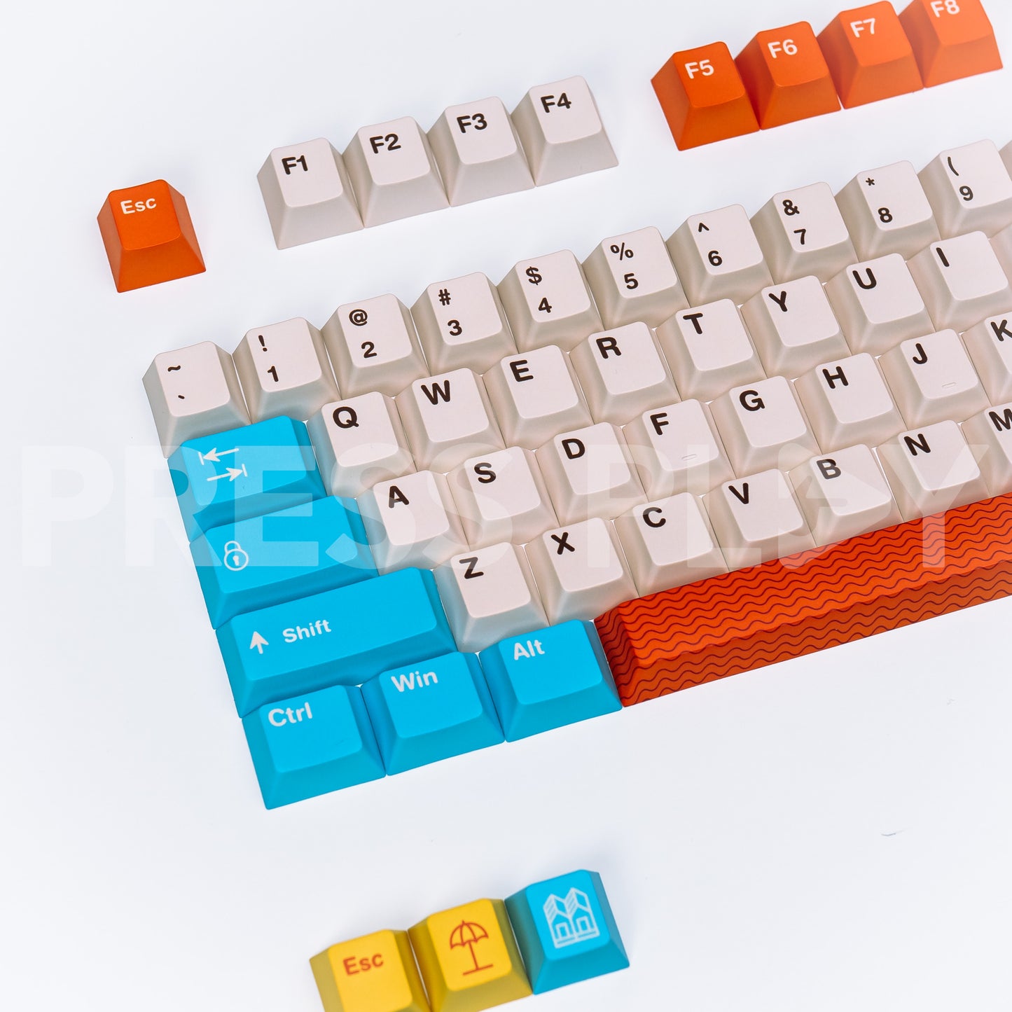 PPBT BRIGHTON PBT Dye Sub Keycap Set by Press Play