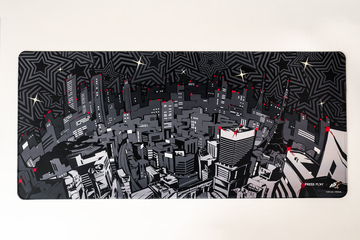 Press Play x Persona 5 Royal CITYSCAPE 40x90 Gaming Deskmat Mousepad