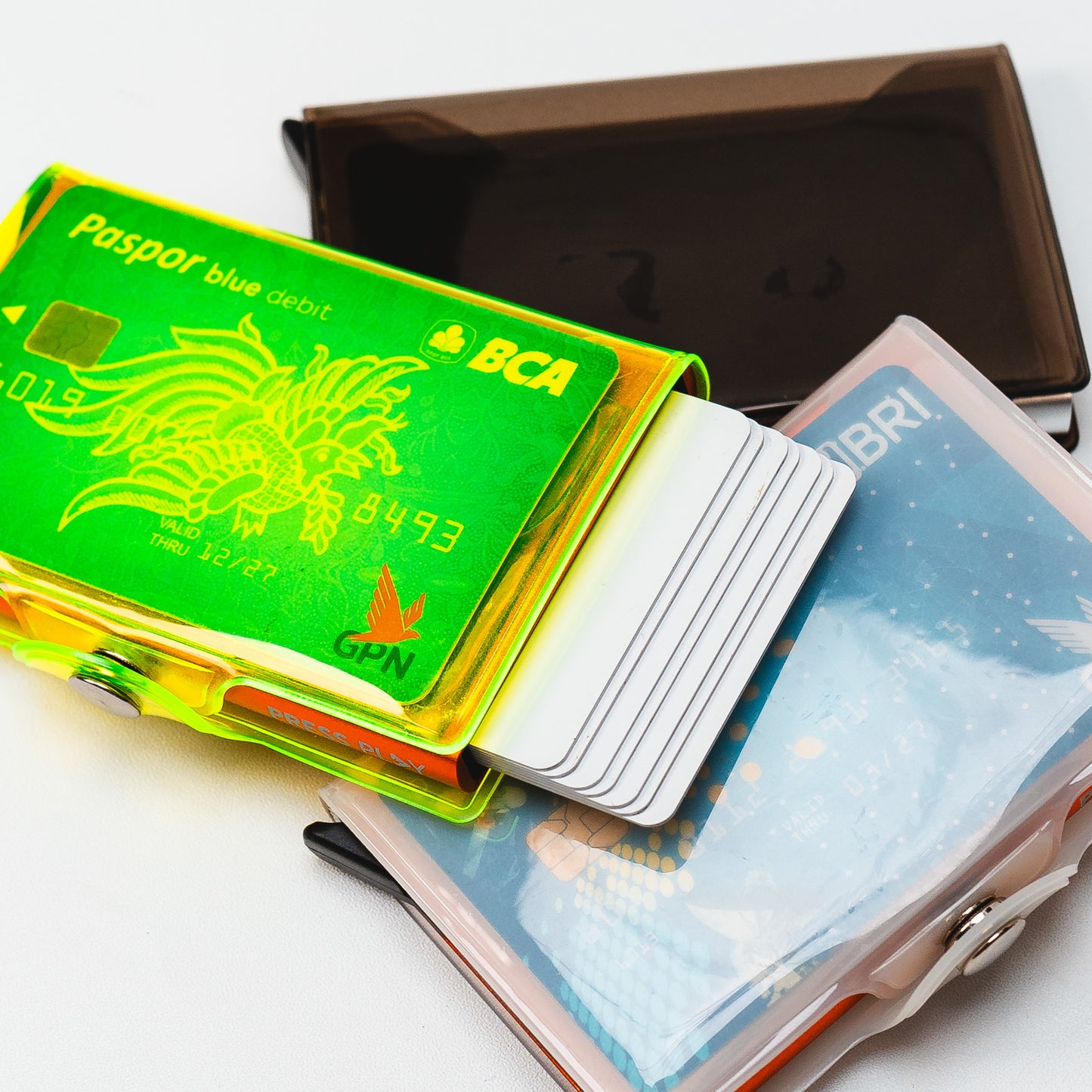 CLASSIC Clear RFID Pop Up Card Wallet