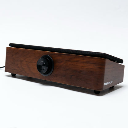FORTE Stereo Wooden Desktop Soundbar Speaker