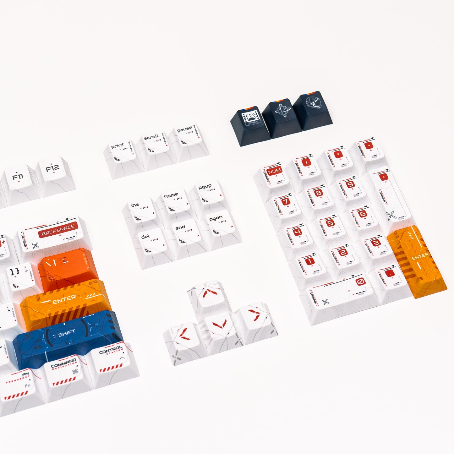 PPBT COSMONAUT PBT Dye Sub Keycap Set by Press Play x Phangkey