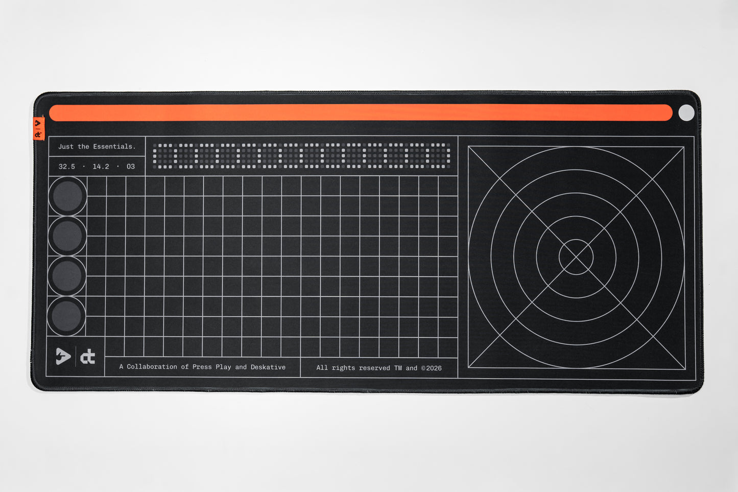 ESSENTIAL - Press Play x Deskative Gaming Mousepad Deskmat