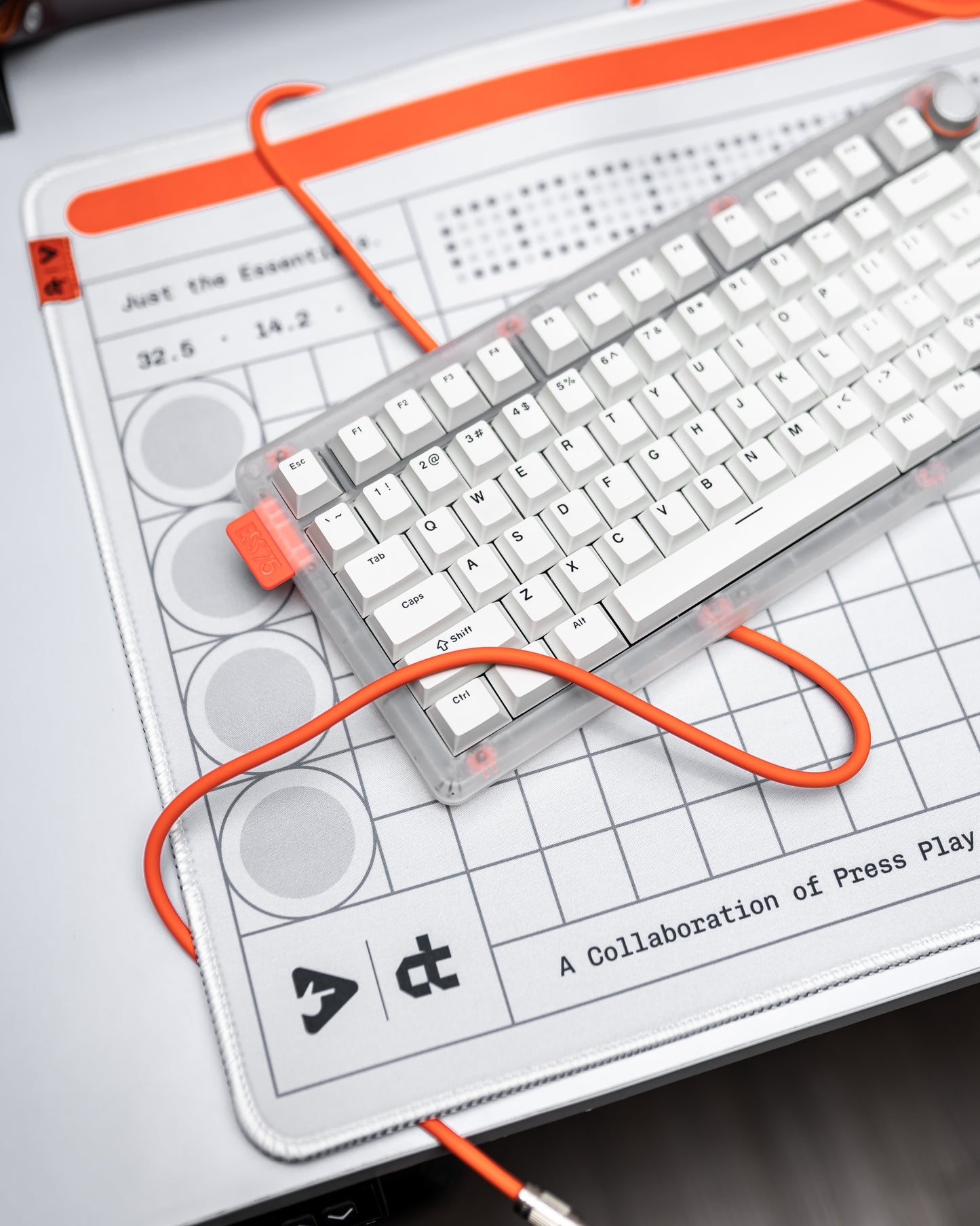 ESSENTIAL - Press Play x Deskative Gaming Mousepad Deskmat
