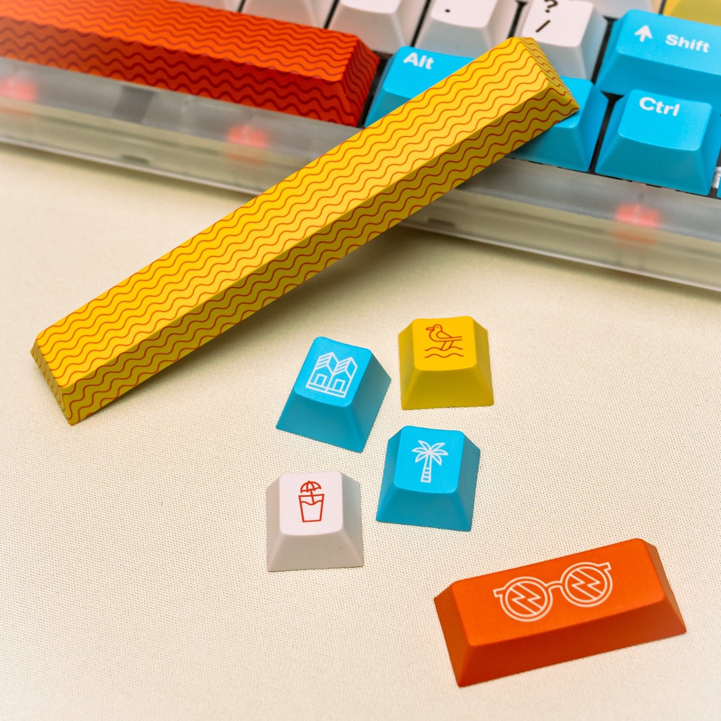 PPBT BRIGHTON PBT Dye Sub Keycap Set by Press Play