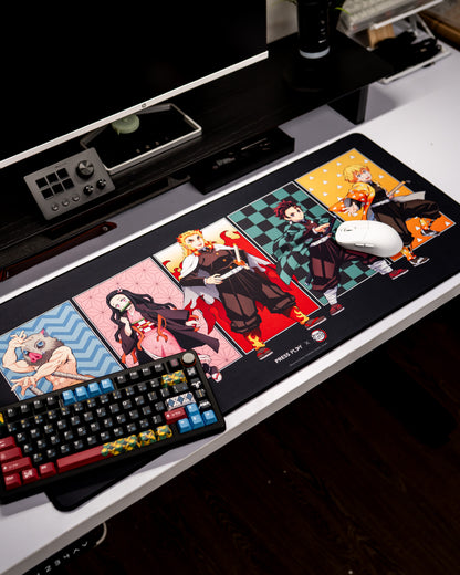 [PRESS PLAY x DEMON SLAYER] ENSEMBLE 40x90 Gaming Deskmat Mousepad