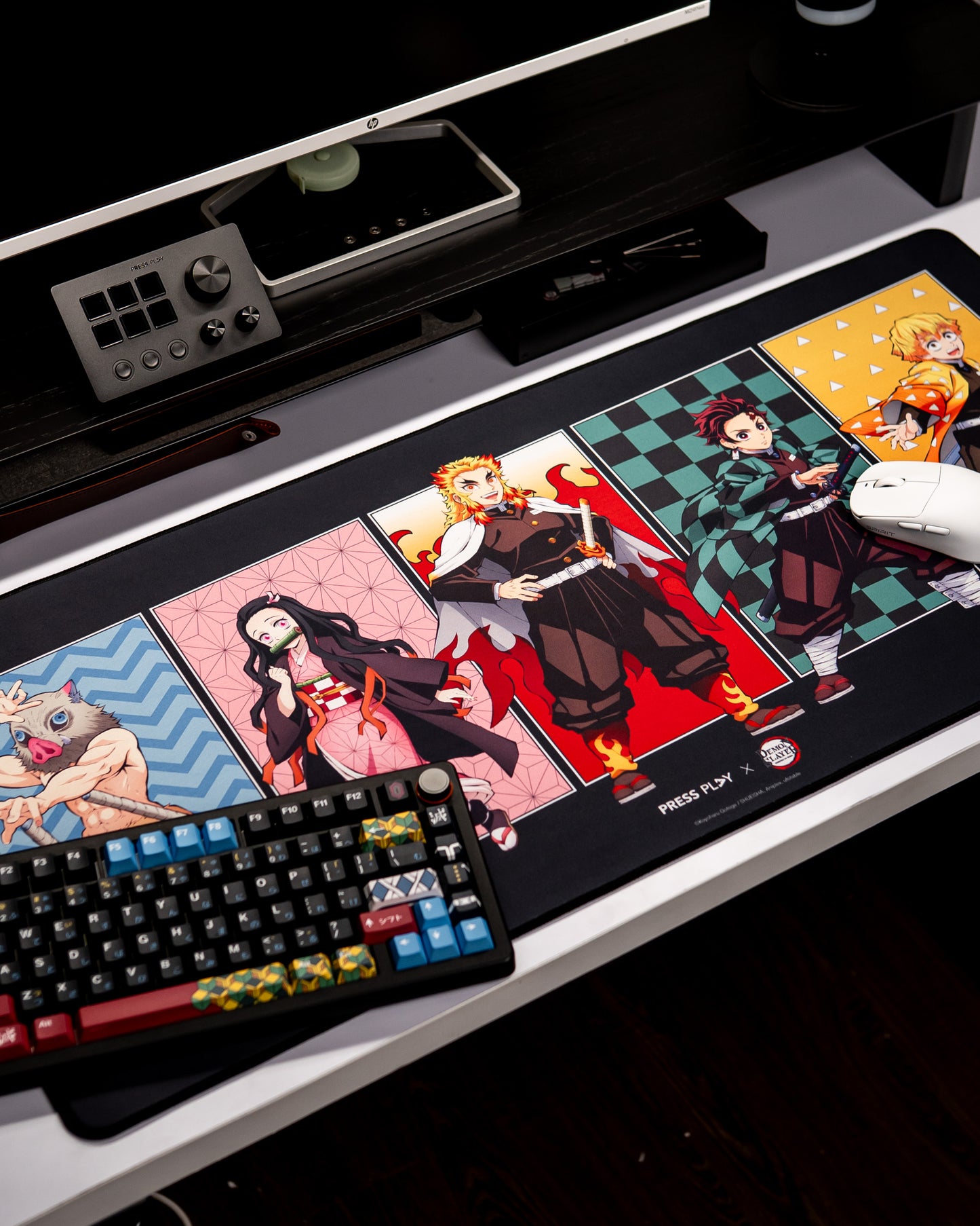 [PRESS PLAY x DEMON SLAYER] ENSEMBLE 40x90 Gaming Deskmat Mousepad