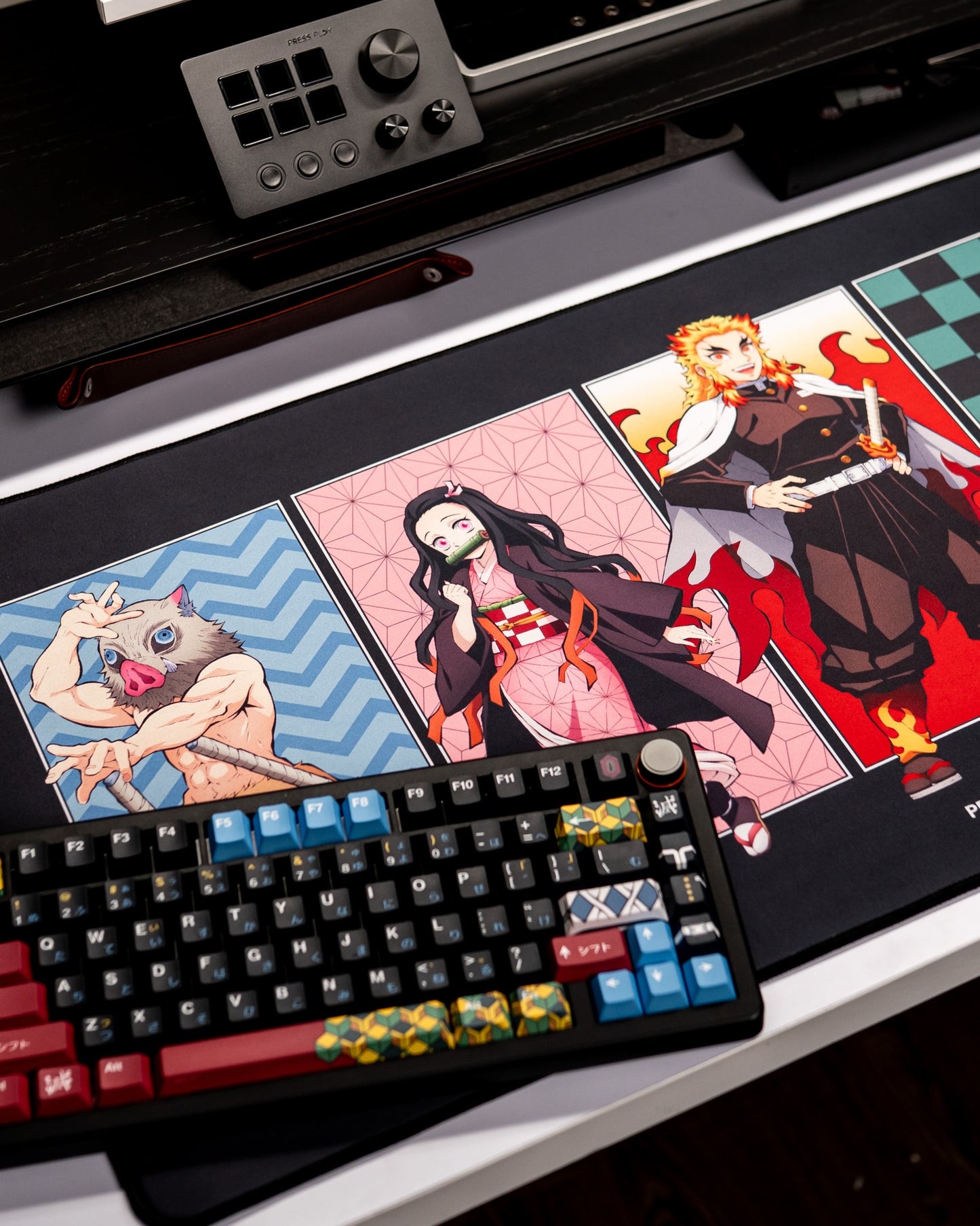 [PRESS PLAY x DEMON SLAYER] ENSEMBLE 40x90 Gaming Deskmat Mousepad