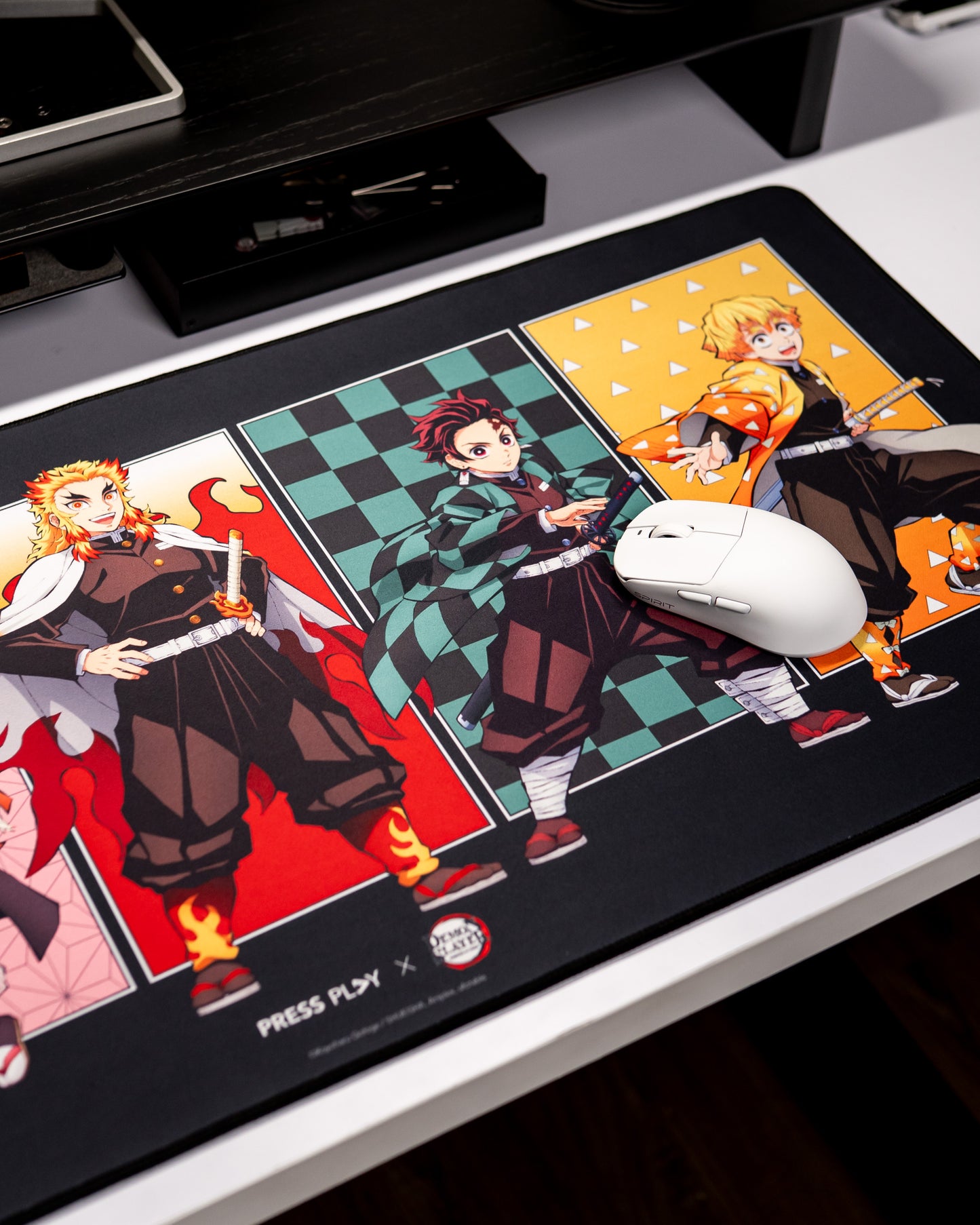 [PRESS PLAY x DEMON SLAYER] ENSEMBLE 40x90 Gaming Deskmat Mousepad