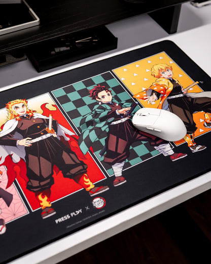 [PRESS PLAY x DEMON SLAYER] ENSEMBLE 40x90 Gaming Deskmat Mousepad