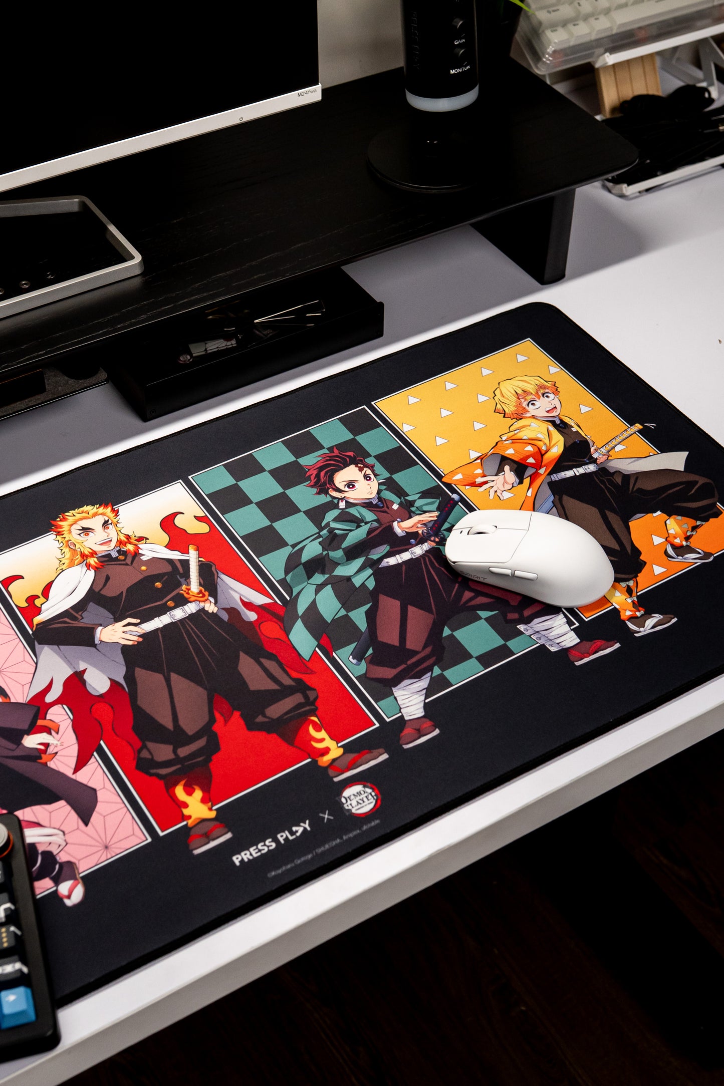 [PRESS PLAY x DEMON SLAYER] ENSEMBLE 40x90 Gaming Deskmat Mousepad
