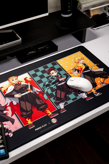 [PRESS PLAY x DEMON SLAYER] ENSEMBLE 40x90 Gaming Deskmat Mousepad
