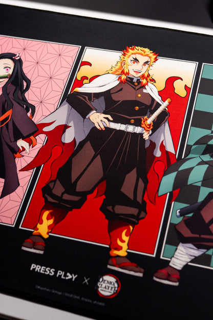 [PRESS PLAY x DEMON SLAYER] ENSEMBLE 40x90 Gaming Deskmat Mousepad