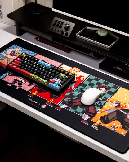 [PRESS PLAY x DEMON SLAYER] ENSEMBLE 40x90 Gaming Deskmat Mousepad