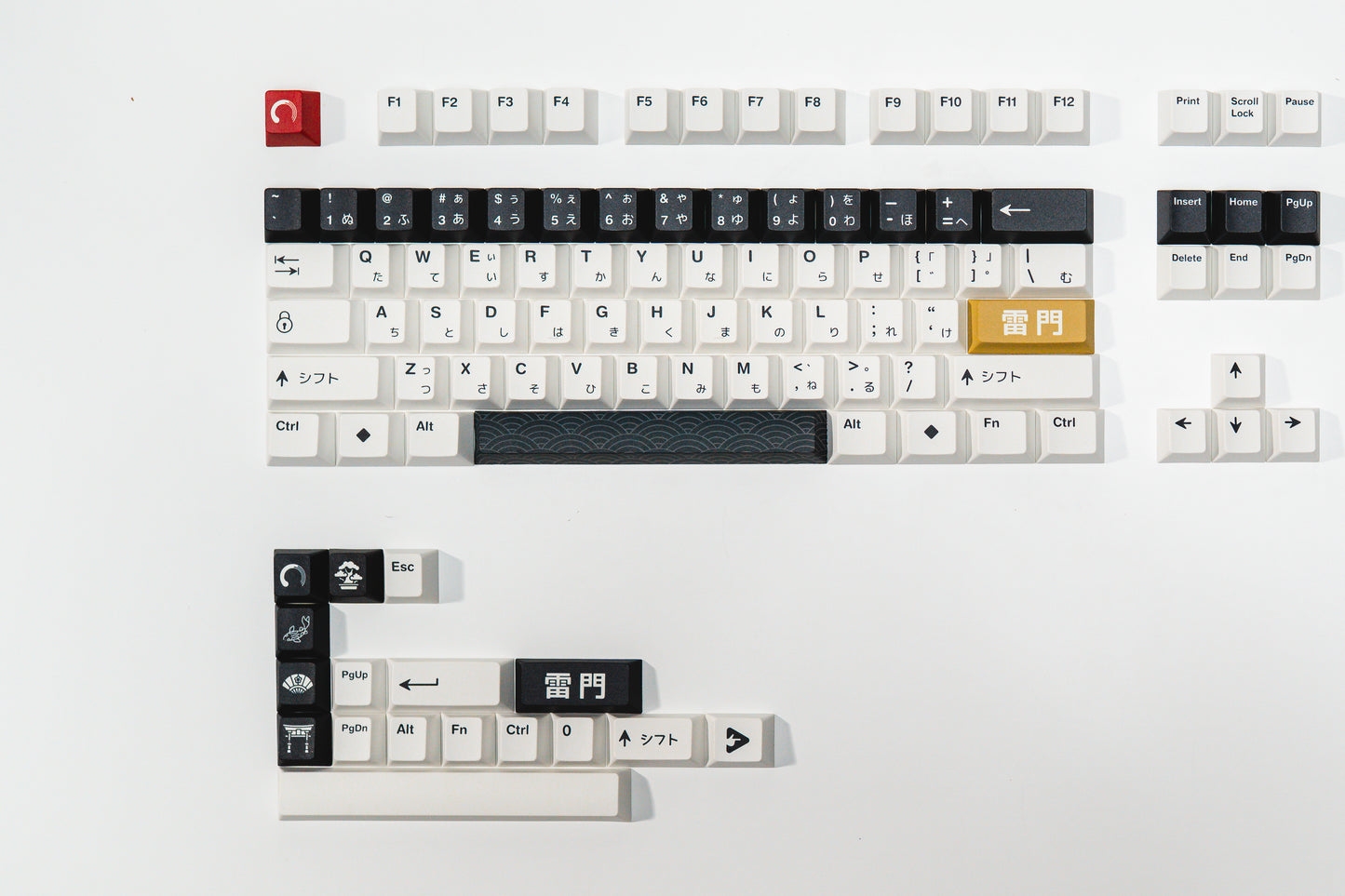 PPBT SHIRAKAWA ALT PBT Dye Sub Keycap Set Japanese Root