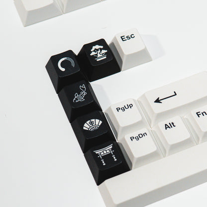 PPBT SHIRAKAWA ALT PBT Dye Sub Keycap Set Japanese Root