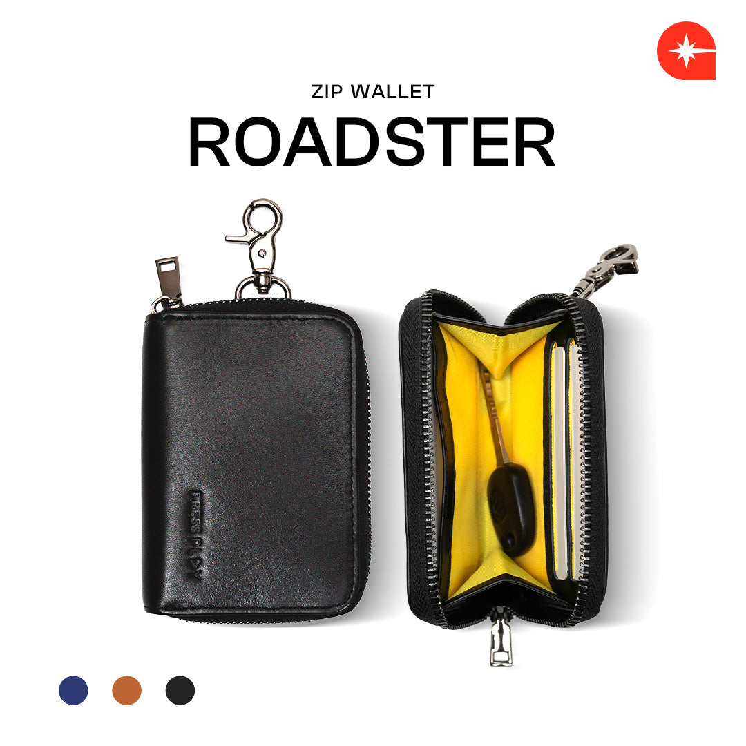 ROADSTER Zip Wallet - Dompet Kunci STNK Pria by Press Play