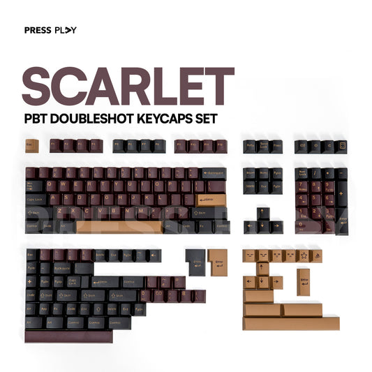 SCARLET PBT Doubleshot Keycaps Keycap Set