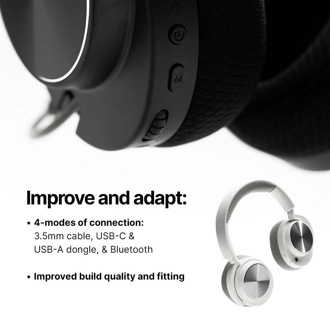 POLARIS Pro Quad-Mode Gaming Headphones with Retractable Mic