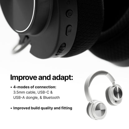 POLARIS Pro Quad-Mode Gaming Headphones with Retractable Mic
