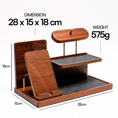 NOOK Nightstand Organizer Gadget Smartphone Wristwatch Tray