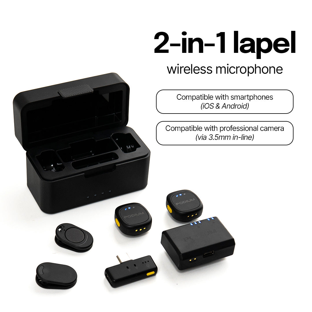 PODIUM Go Lavalier Lapel Mic by Press Play