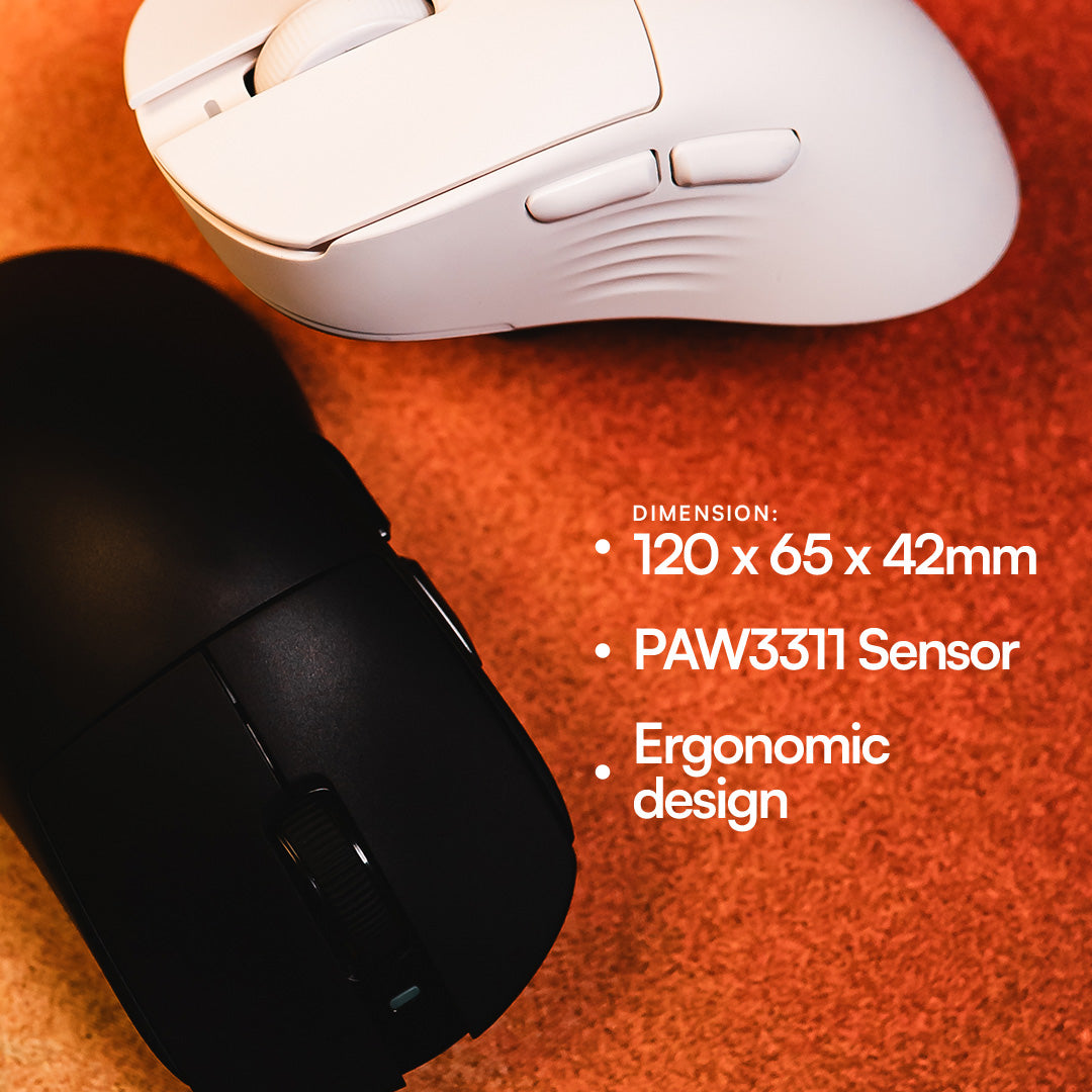ATLAS Lite Ergonomic Ultralight Wireless Ergo Gaming Mouse