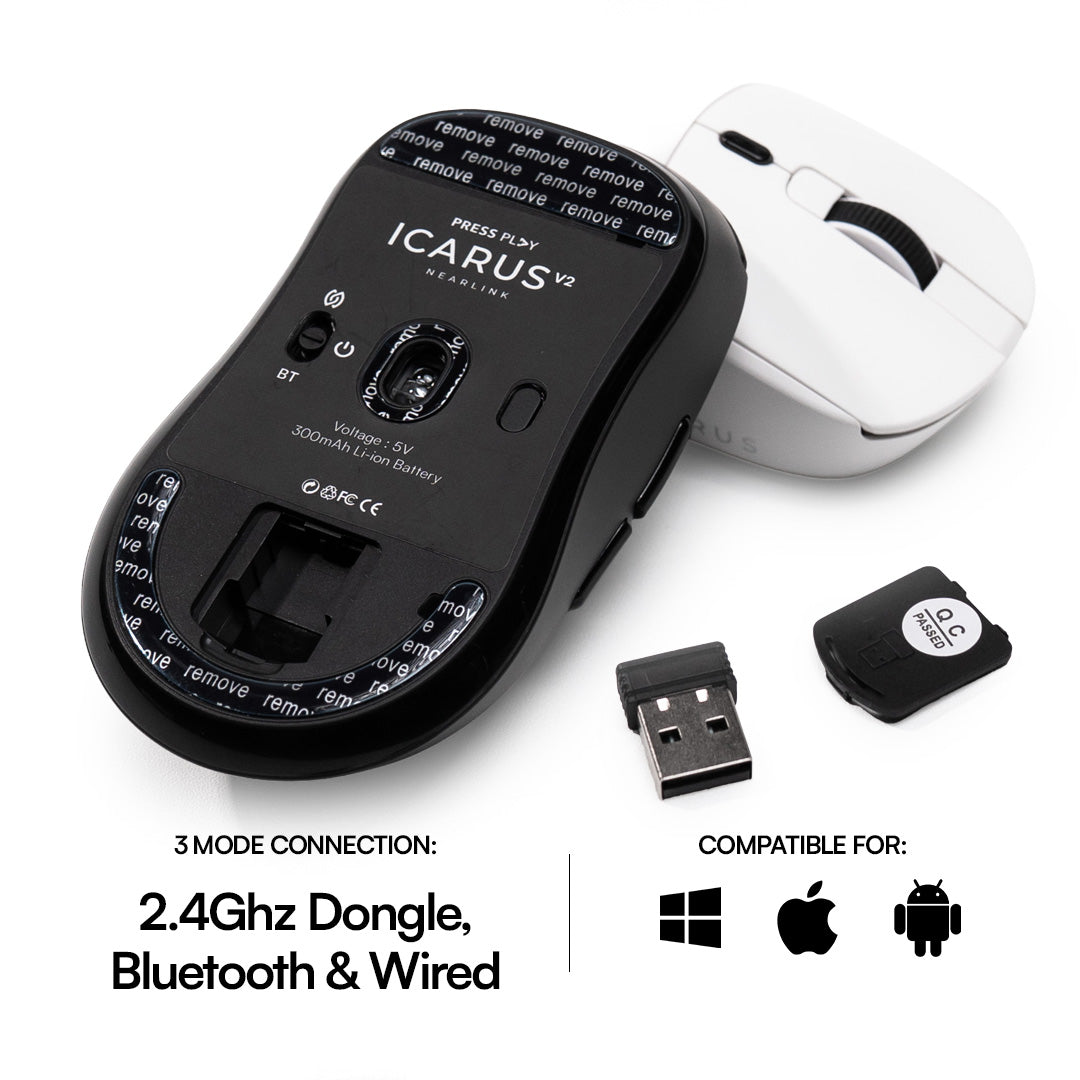 ICARUS V2 Nearlink PAW3395 Wireless Gaming Mouse