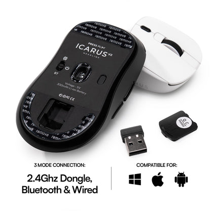 ICARUS V2 Nearlink PAW3395 Wireless Gaming Mouse