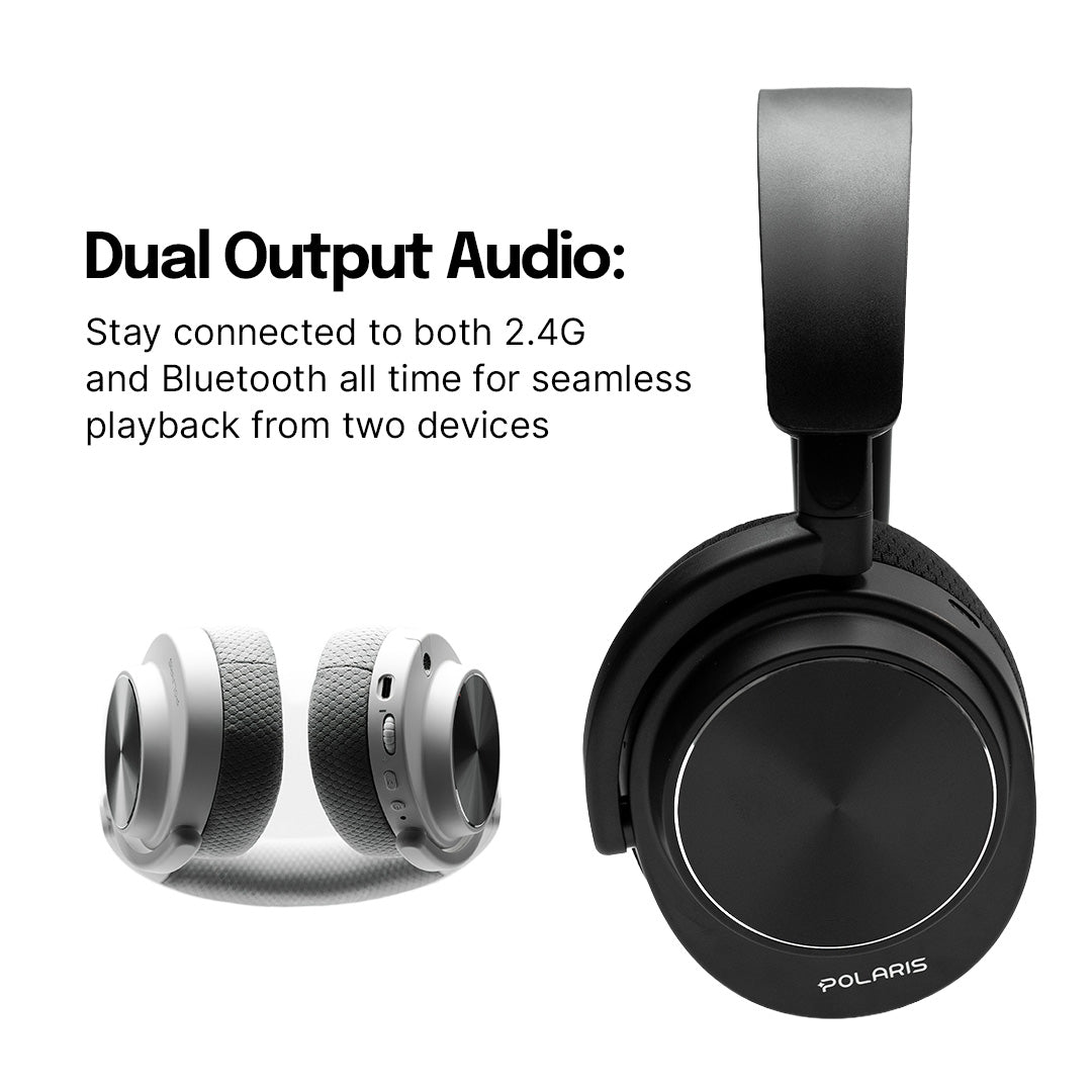 POLARIS Pro Quad-Mode Gaming Headphones with Retractable Mic